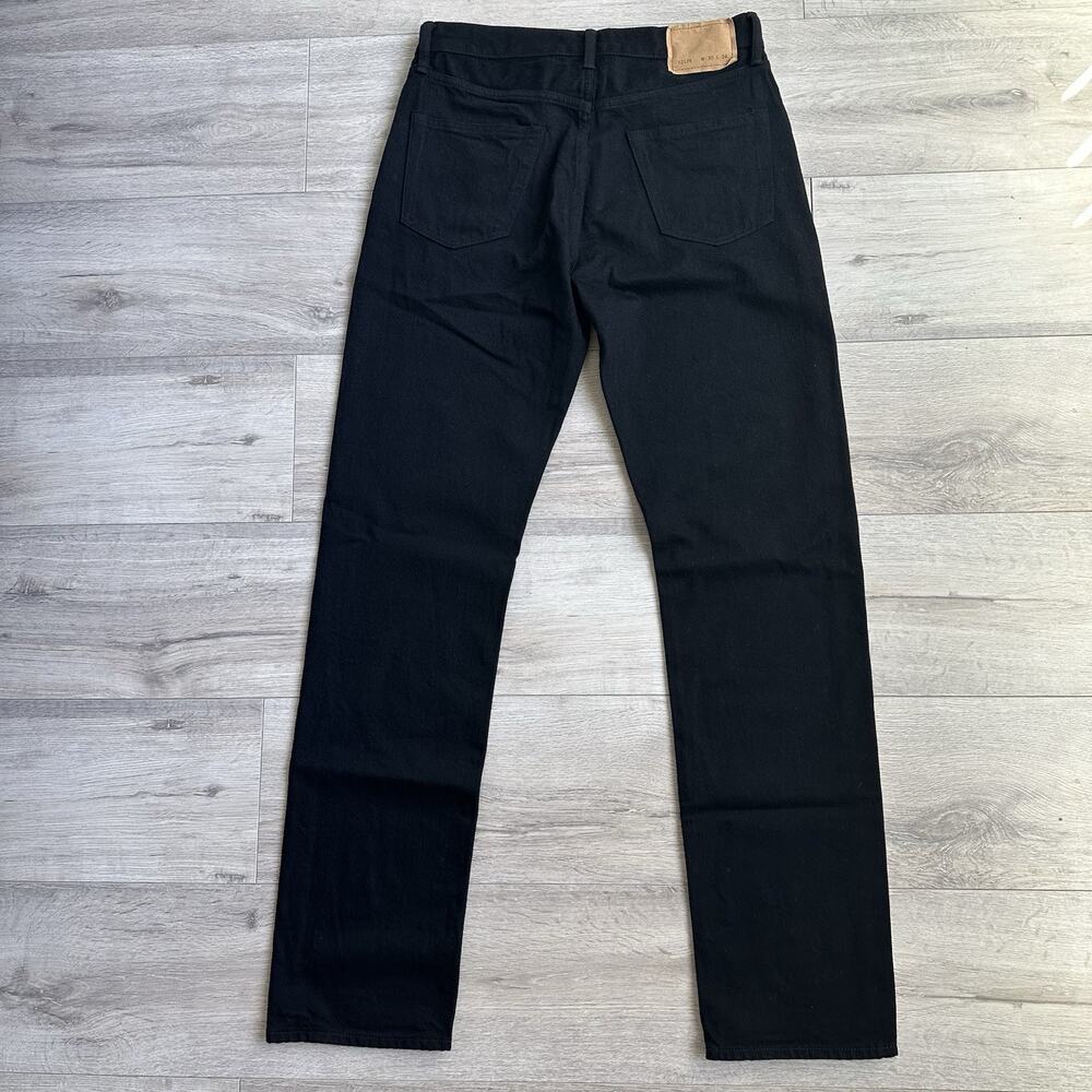 Buck Mason ford standard 12.75 oz Japanese black denim Men 30x34 $198 - Picture 4 of 8